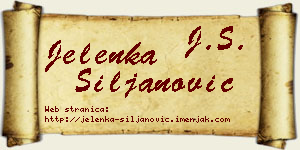 Jelenka Siljanović vizit kartica